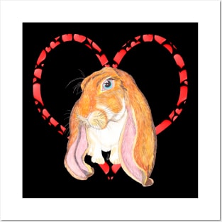 ENGLISH LOP HEART Posters and Art